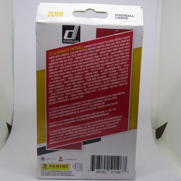 2019 Donruss Football Hanger Box 50 Cards Kyler RC Year - Picture 3 of 4